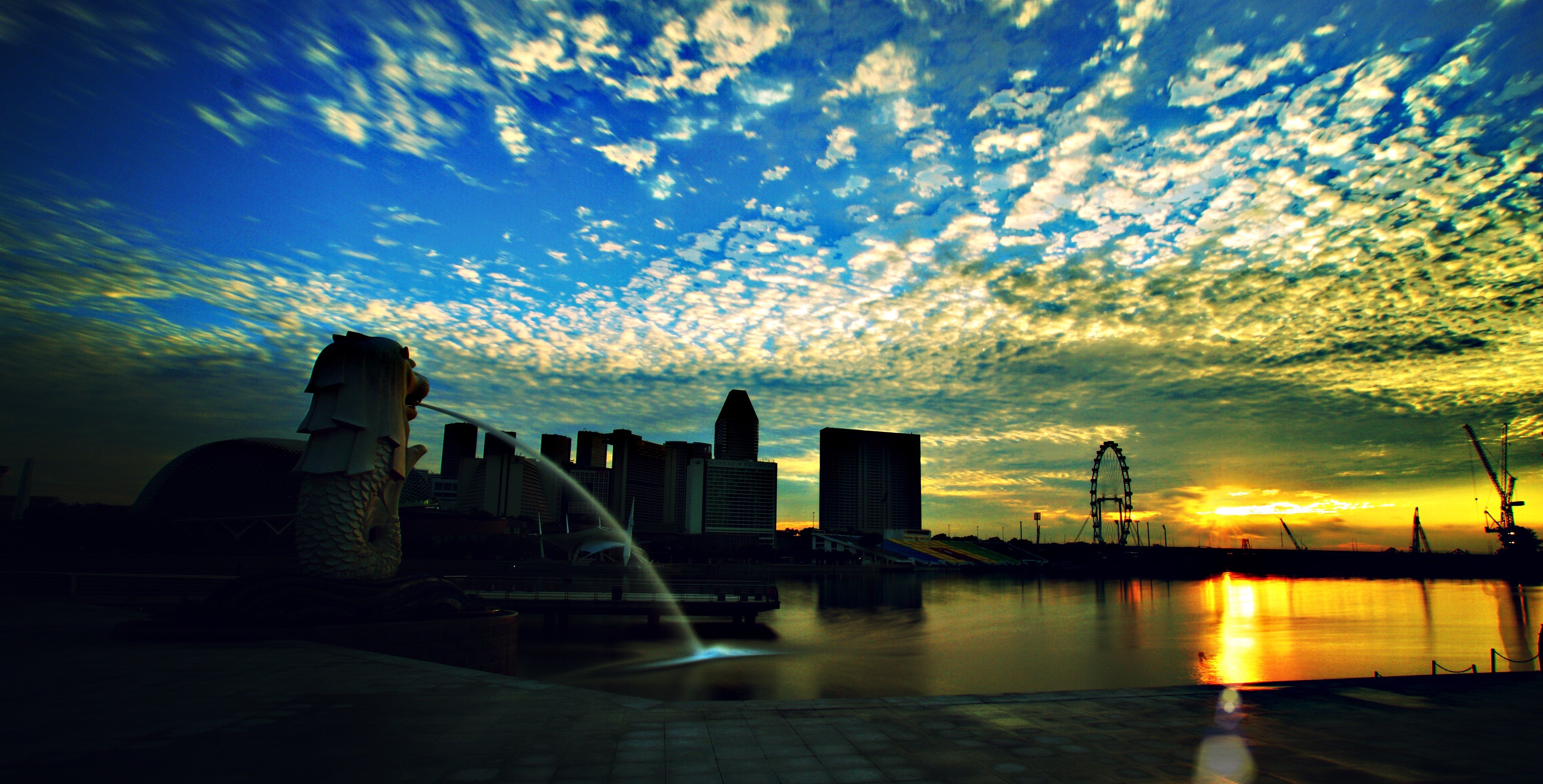 Singapore at sunrise.