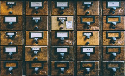 Library card catalog