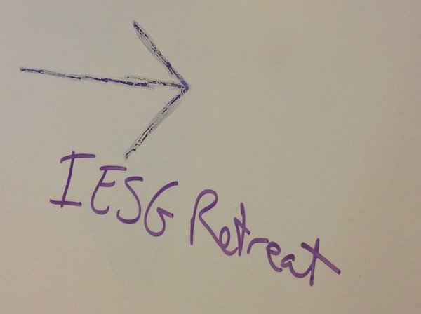 IESG Retreat sign